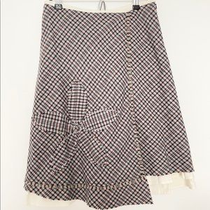 Anthropologie Adriatic Skirt by SNAK plaid wool